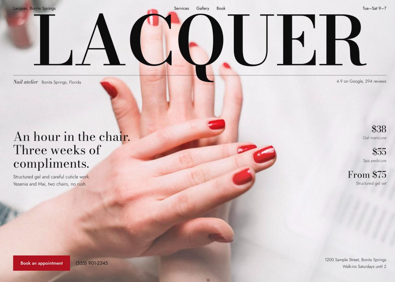 Lacquer website